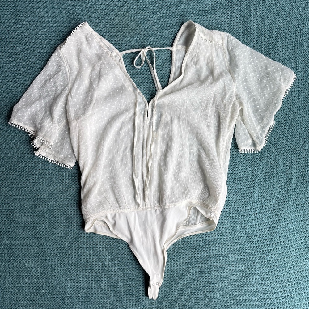 Abercrombie & Fitch White Bodysuit